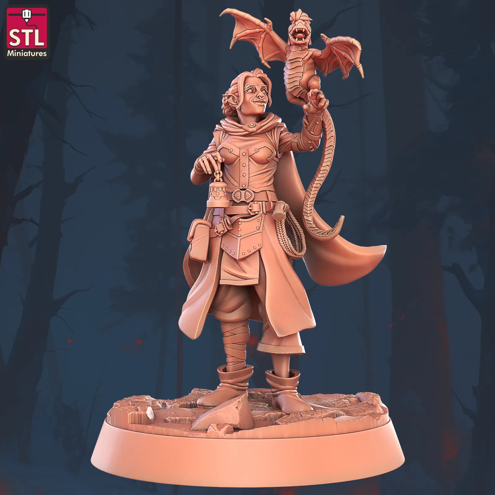 Animal Tamer NPC Set | Tabletop Scale | D&D TTRPG Miniature | STL Miniatures