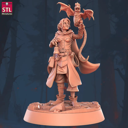 Animal Tamer NPC Set | Tabletop Scale | D&D TTRPG Miniature | STL Miniatures