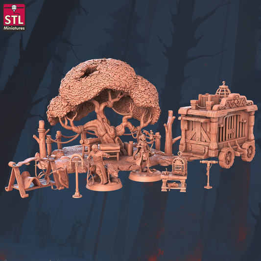 Animal Tamer NPC Set | Tabletop Scale | D&D TTRPG Miniature | STL Miniatures