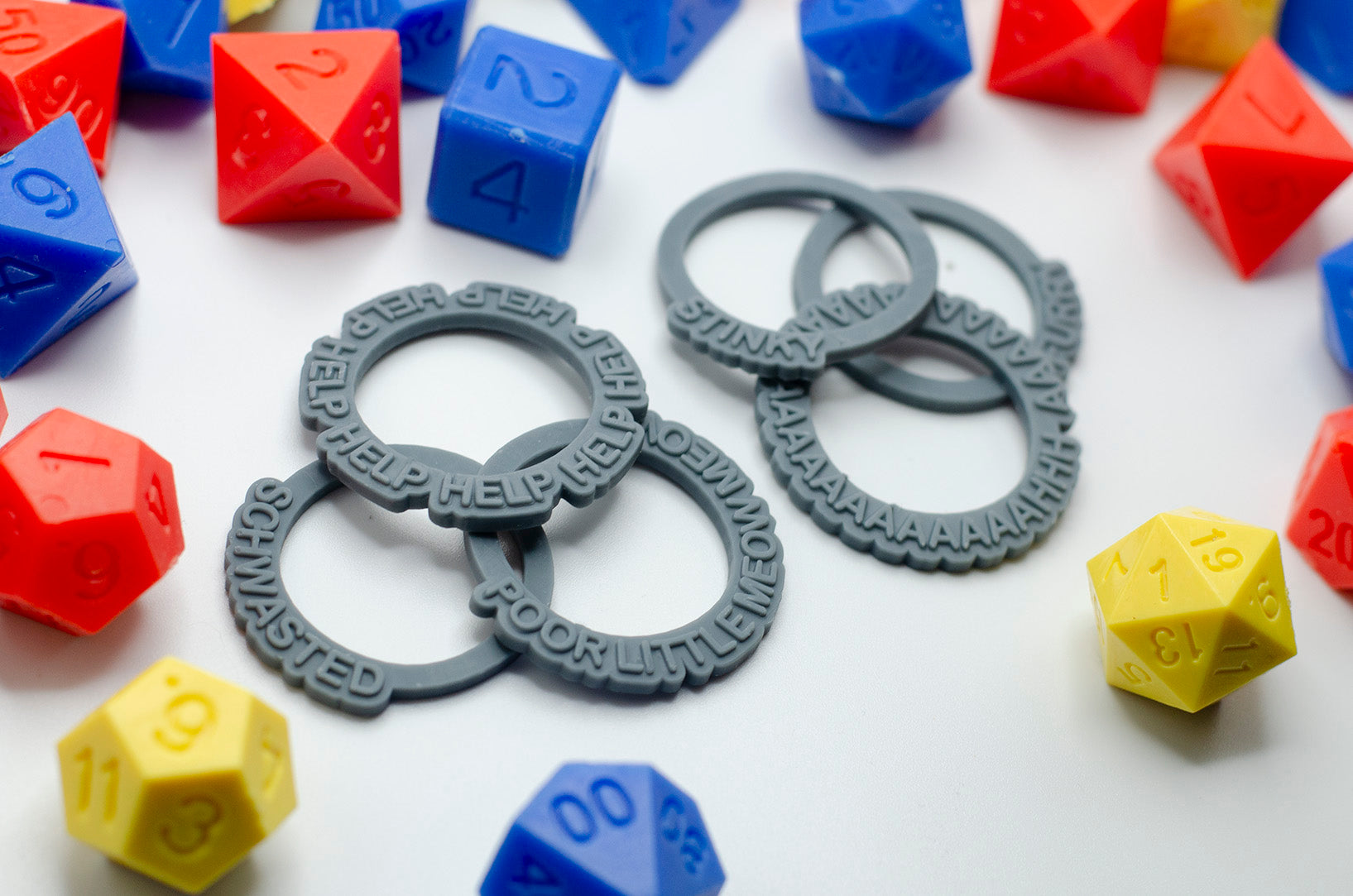 12 Novelty Status Rings | D&D TTRPG Game Accessory | Found Family Adventurecrafts
