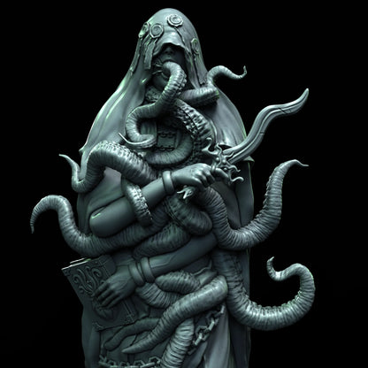 Cult of Cthulhu The Chosen Cultist 75mm | Cultist, Lovecraft, Elder God | D&D Cosmic Horror Fantasy | NS Miniatures