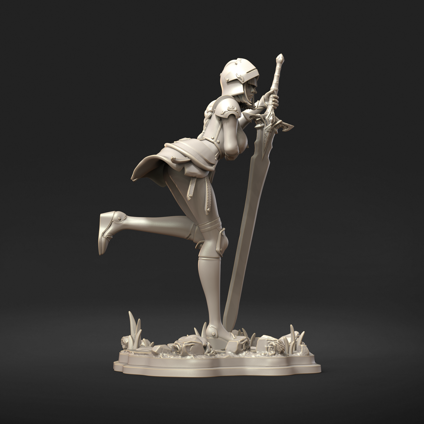 Brienne | Tabletop or Display Scale | D&D TTRPG Fantasy Miniature | Dungeons and Maidens