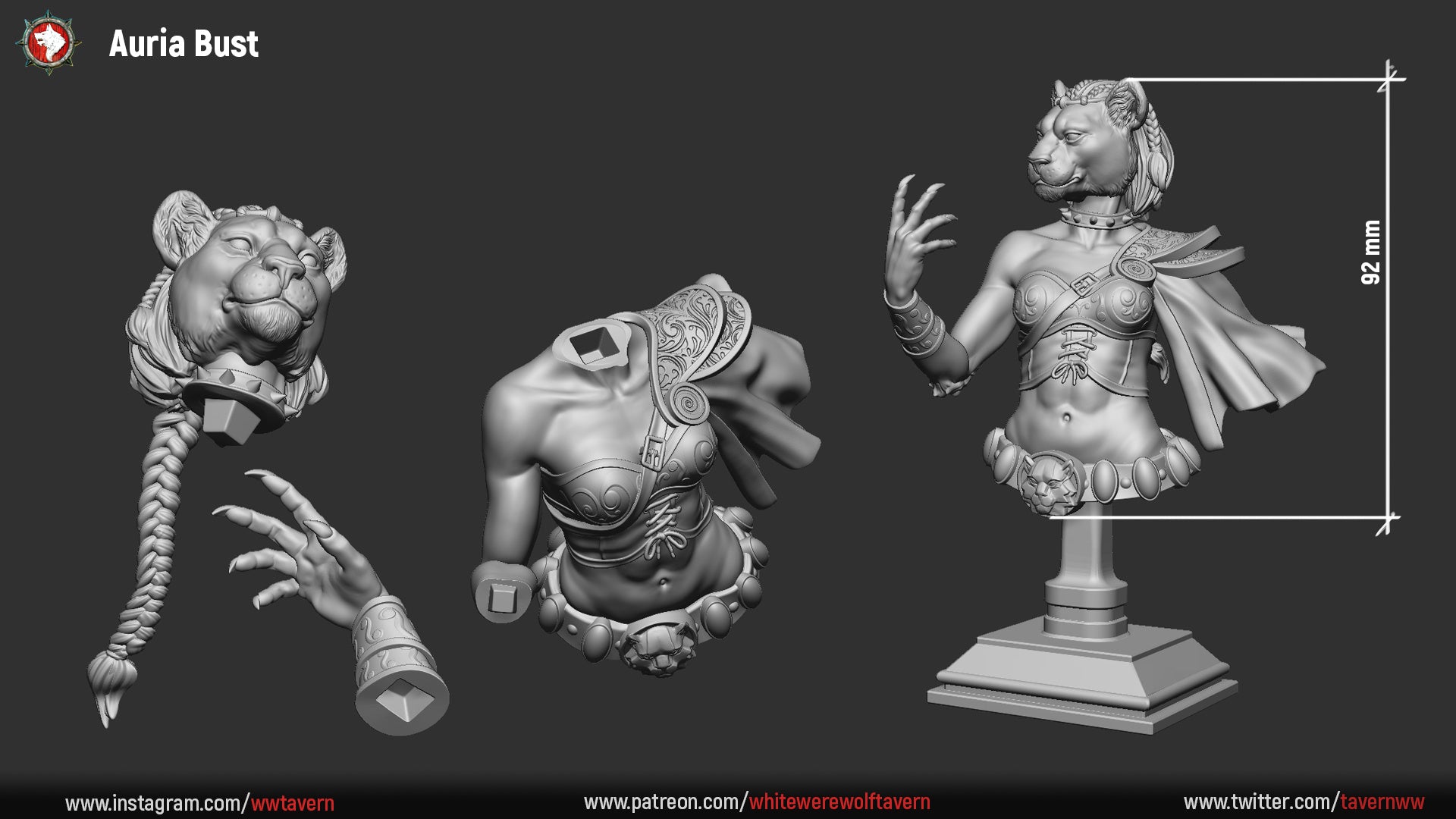 Dunes of Fire Collection | Gaming or Display Miniature | White Werewolf Tavern