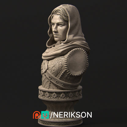 Nasir the Unseen Blade | Garage Resin Kit Statue or Bust | D&D TTRPG Fantasy Miniature | Nerikson