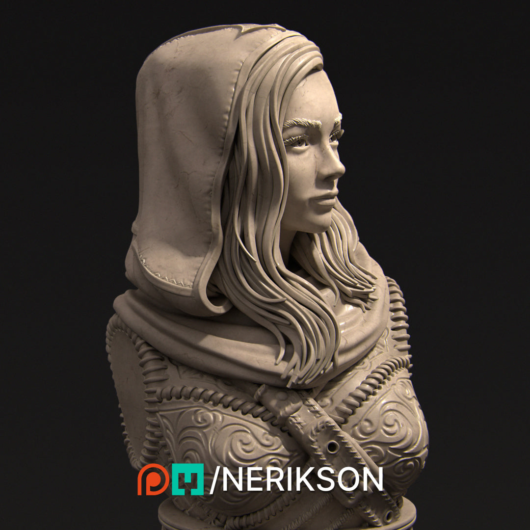 Artemisia the Unseen Blade | Garage Resin Kit Statue or Bust | D&D TTRPG Fantasy Miniature | Nerikson