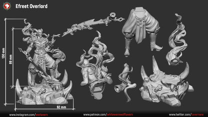 Dunes of Fire Collection | Gaming or Display Miniature | White Werewolf Tavern