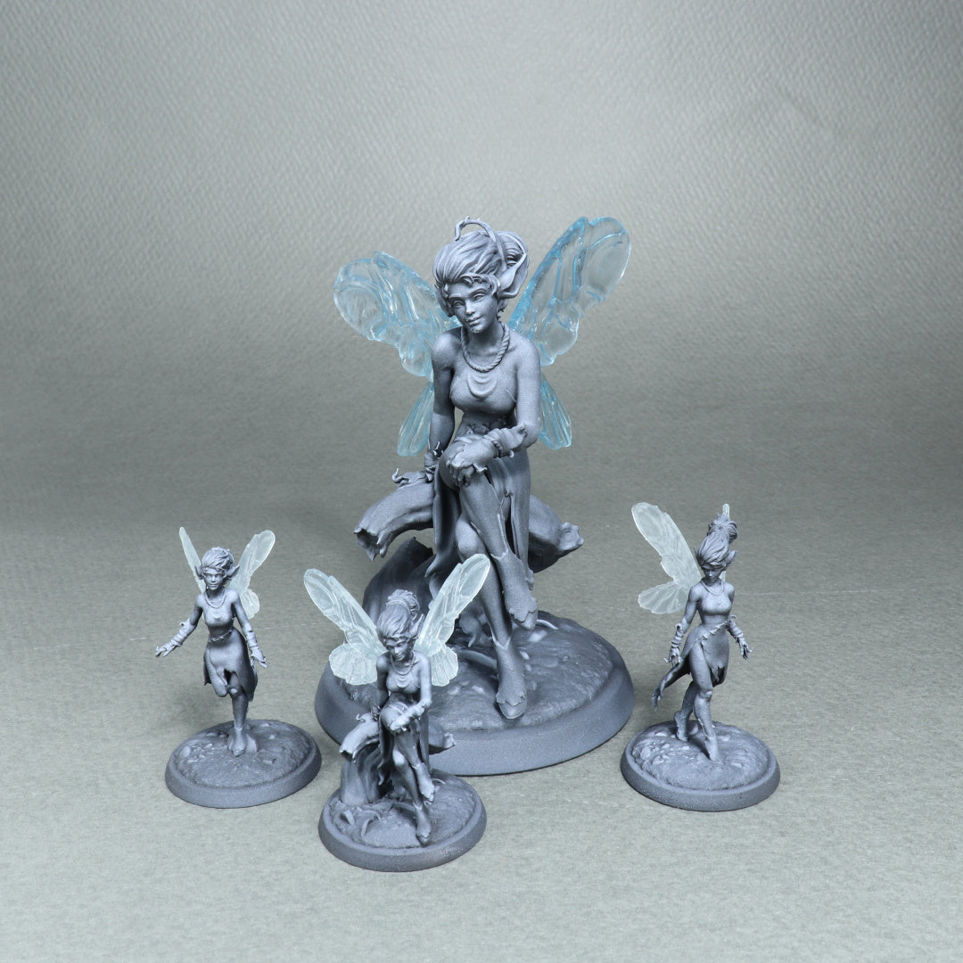 Pixies, Fairies | Tabletop & Display Scale | D&D TTRPG Miniature | White Werewolf Tavern