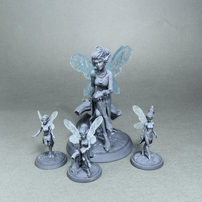 White werewolf tavern miniature featuring pixies and fairies, designed for tabletop D&D TTRPG gameplay by Tattles Told 3D.