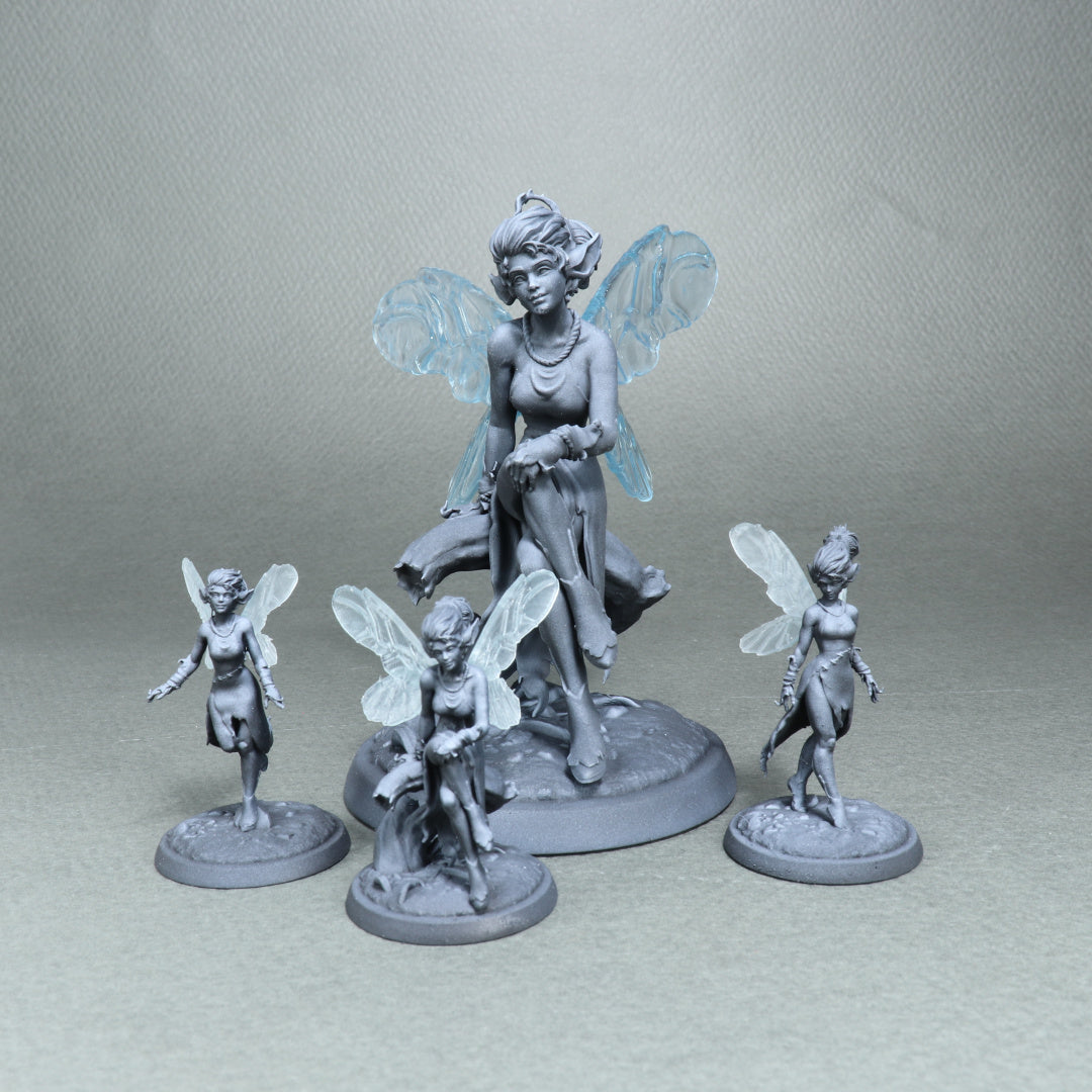 Pixies, Fairies | Tabletop & Display Scale | D&D TTRPG Miniature | White Werewolf Tavern