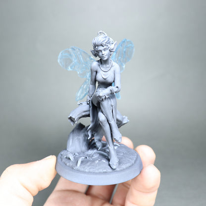 White werewolf tavern miniature featuring pixies and fairies for tabletop D&D TTRPG gameplay by Tattles Told 3D.
