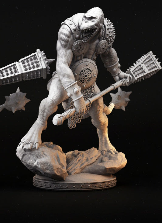 Reptile Skeghh | DnD Character Miniature | PRIMAL Collectibles - Tattles Told 3D