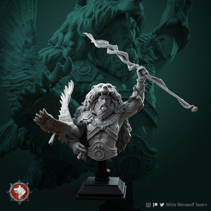Rafinus Ursa Grim Grip, Druid Wild Shape Bear | Gaming or Display Miniature | White Werewolf Tavern