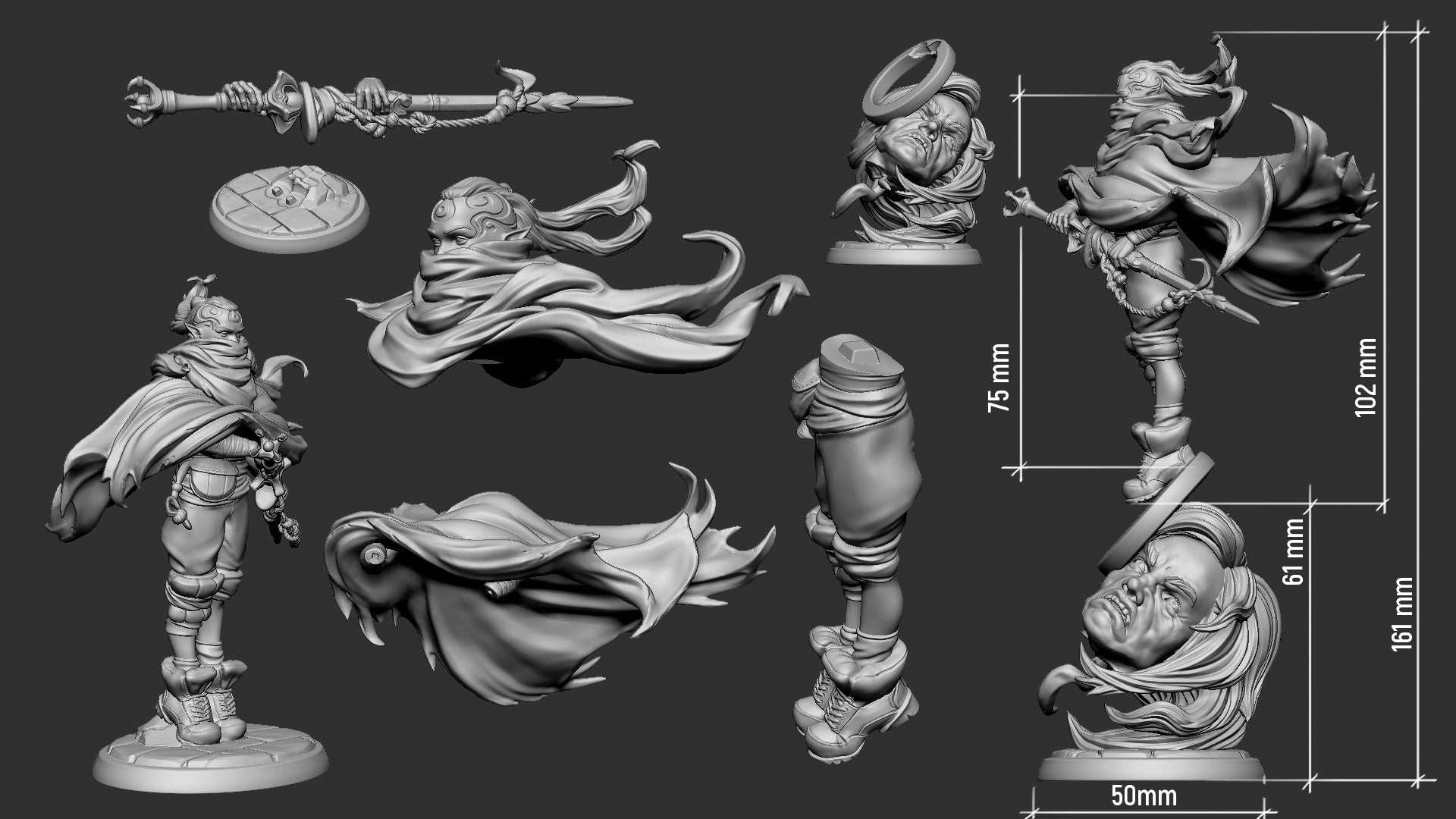 Raven Invasion Collection | Gaming or Display Miniature | White Werewolf Tavern