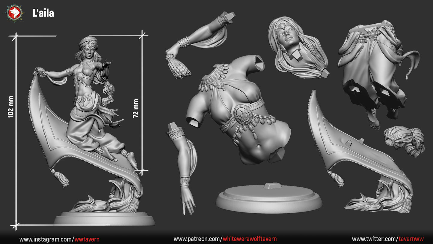 Dunes of Fire Collection | Gaming or Display Miniature | White Werewolf Tavern