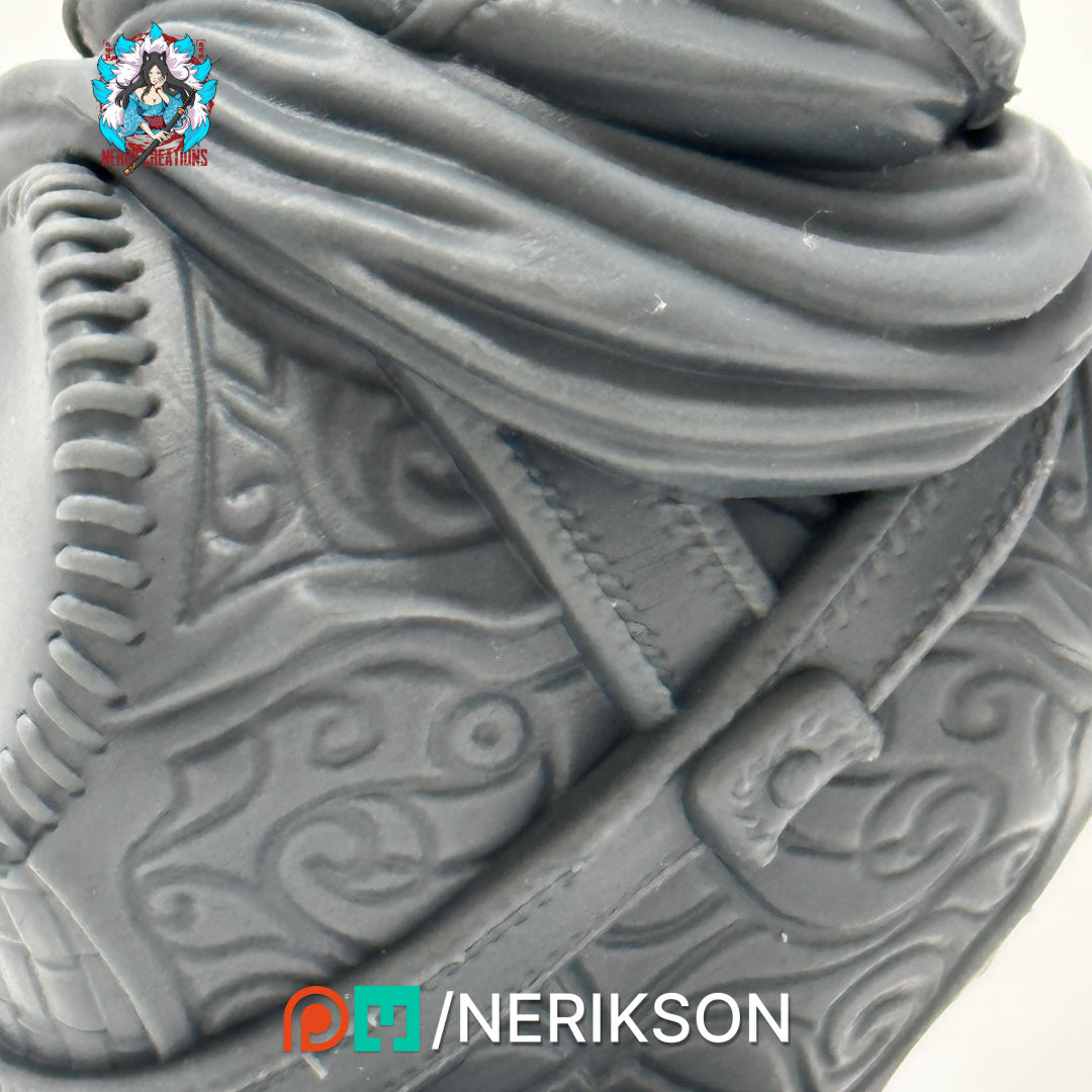 Nasir the Unseen Blade | Garage Resin Kit Statue or Bust | D&D TTRPG Fantasy Miniature | Nerikson