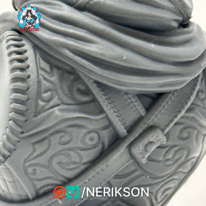 Nasir the Unseen Blade | Garage Resin Kit Statue or Bust | D&D TTRPG Fantasy Miniature | Nerikson