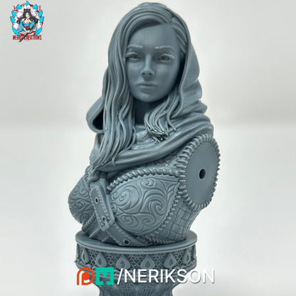 Artemisia the Unseen Blade | Garage Resin Kit Statue or Bust | D&D TTRPG Fantasy Miniature | Nerikson