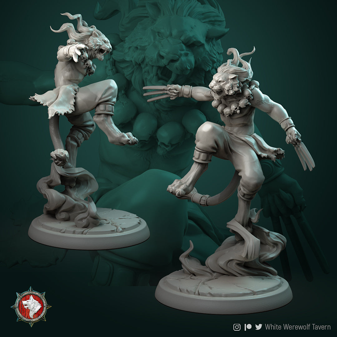 Dunes of Fire Collection | Gaming or Display Miniature | White Werewolf Tavern