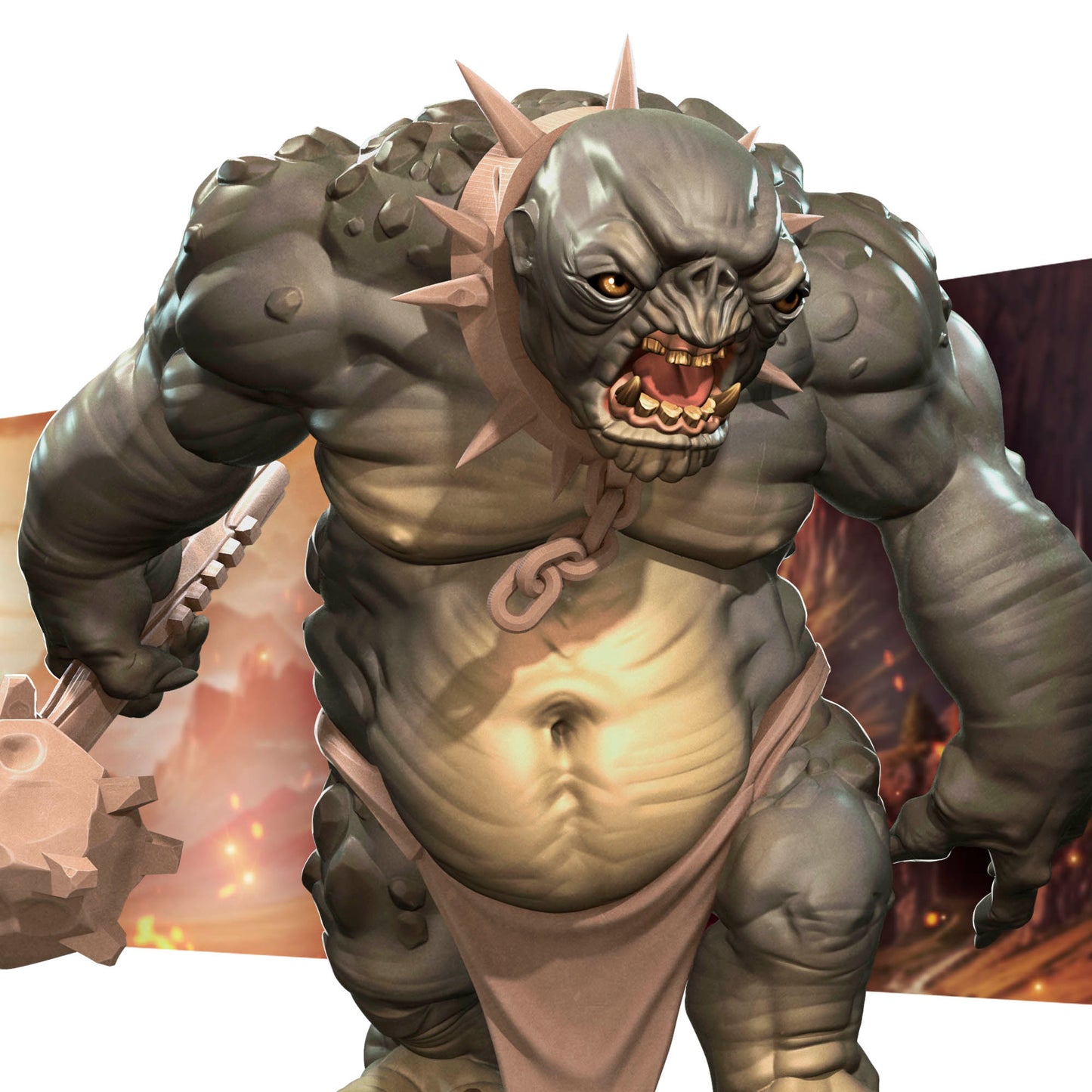 Trolls, Battle and Cave | D&D Miniature TTRPG Character | Bite the Bullet