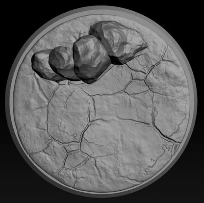 Wicked Hills Asylum Special Bases | TTRPG Miniature Sculpted Base | Great Grimoire