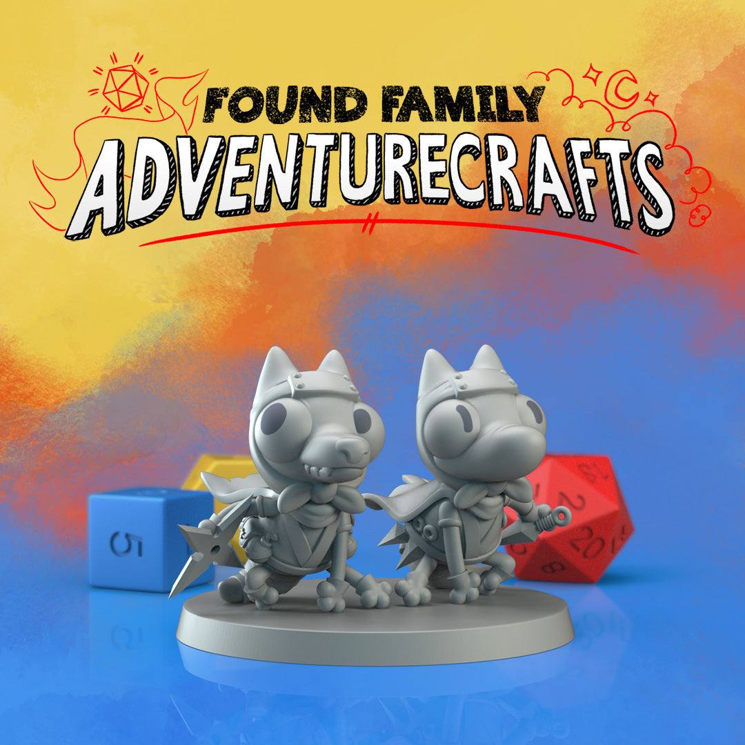 Cute Kobolds | Gaming Miniature TTRPG D&D | Found Family Adventurecrafts