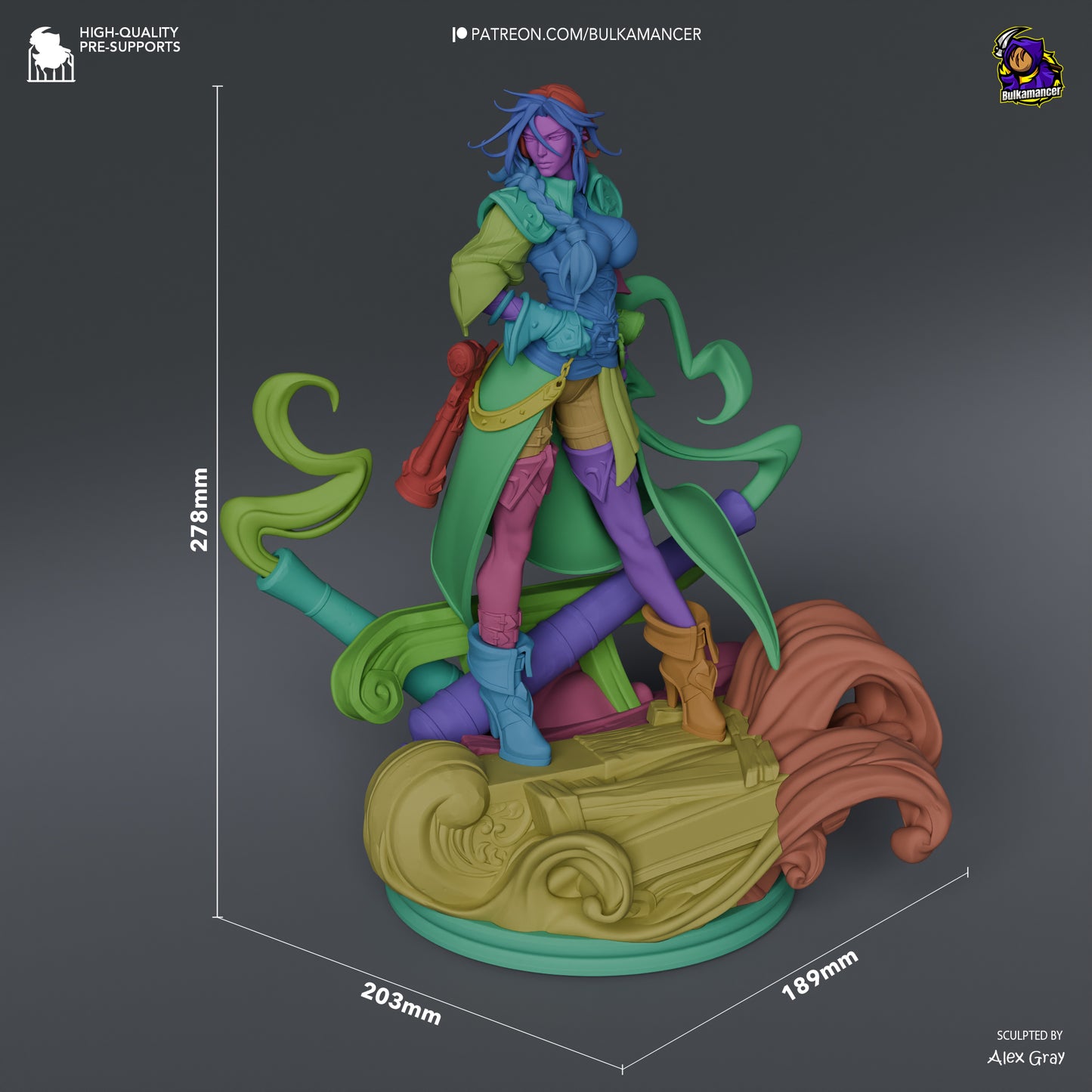 Ruined Luck | Resin Garage Kit Figure Game Fan Art | Bulkamancer Sculpts