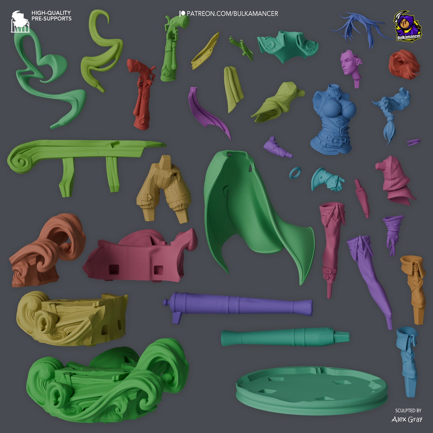 Ruined Luck | Resin Garage Kit Figure Game Fan Art | Bulkamancer Sculpts