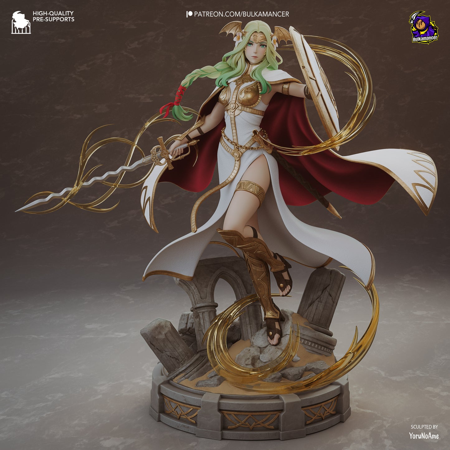 Santo de la Leyenda | Figura de resina en kit de garaje | Esculturas de Bulkamancer