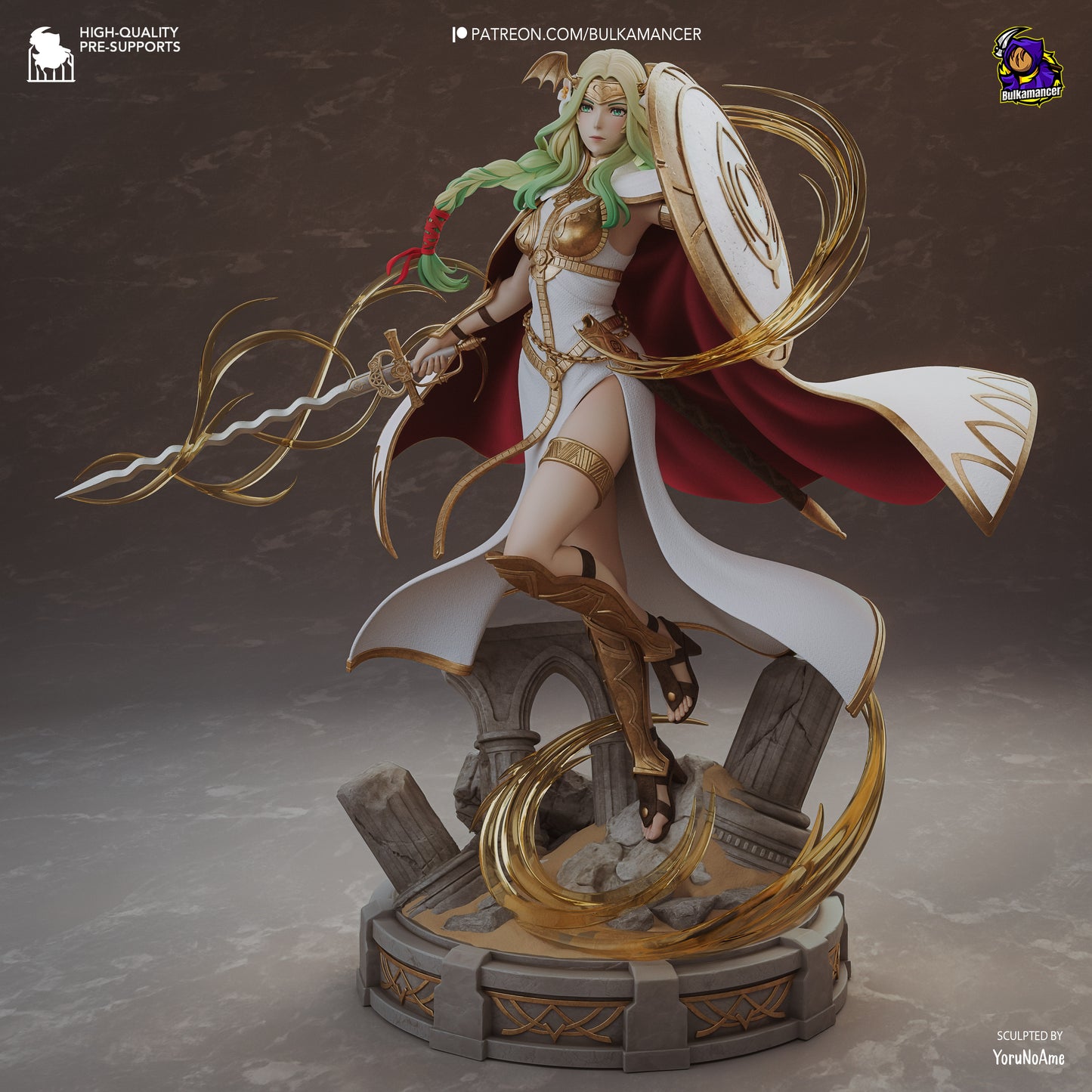 Santo de la Leyenda | Figura de resina en kit de garaje | Esculturas de Bulkamancer