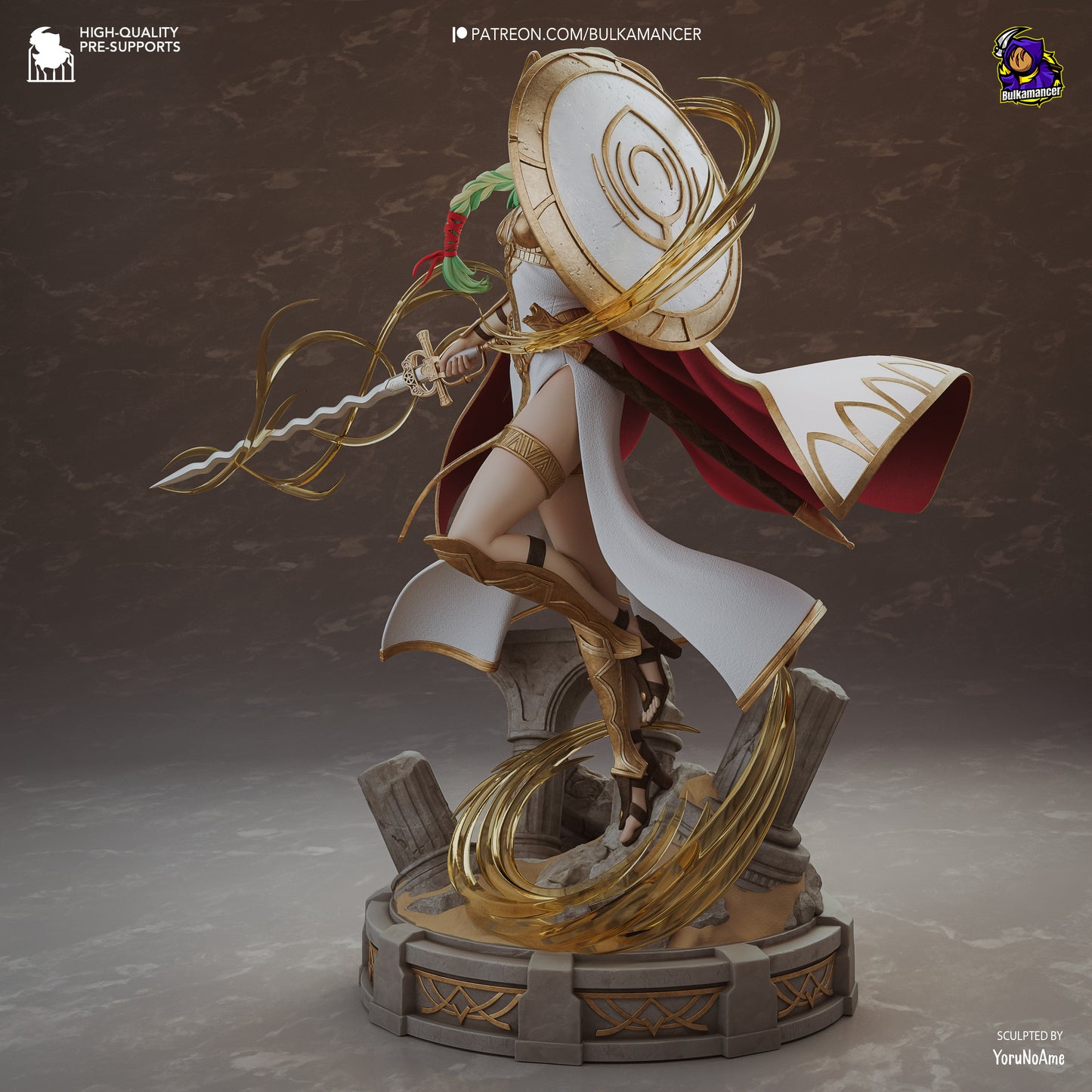 Santo de la Leyenda | Figura de resina en kit de garaje | Esculturas de Bulkamancer