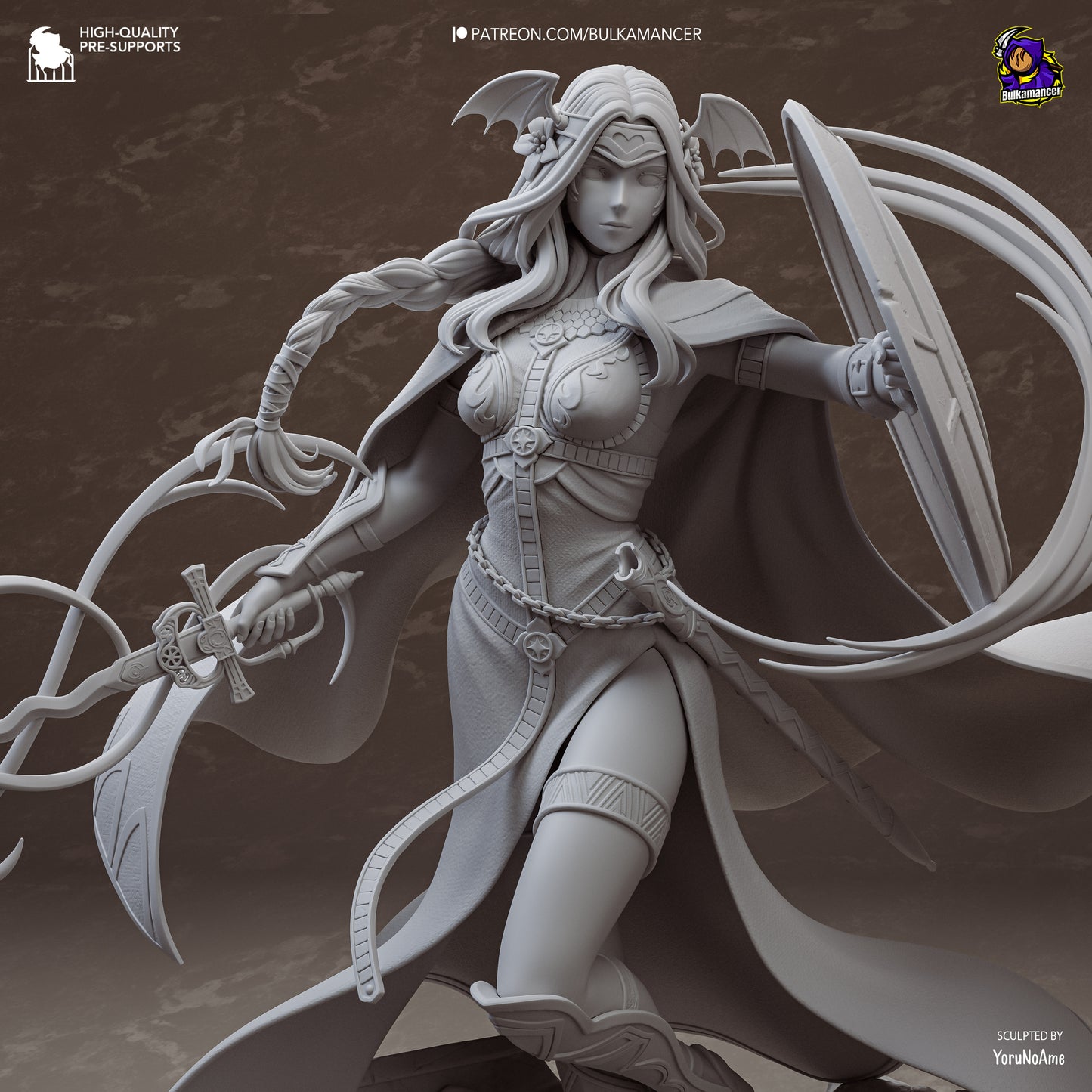 Santo de la Leyenda | Figura de resina en kit de garaje | Esculturas de Bulkamancer