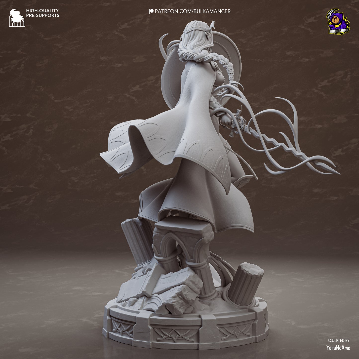 Santo de la Leyenda | Figura de resina en kit de garaje | Esculturas de Bulkamancer