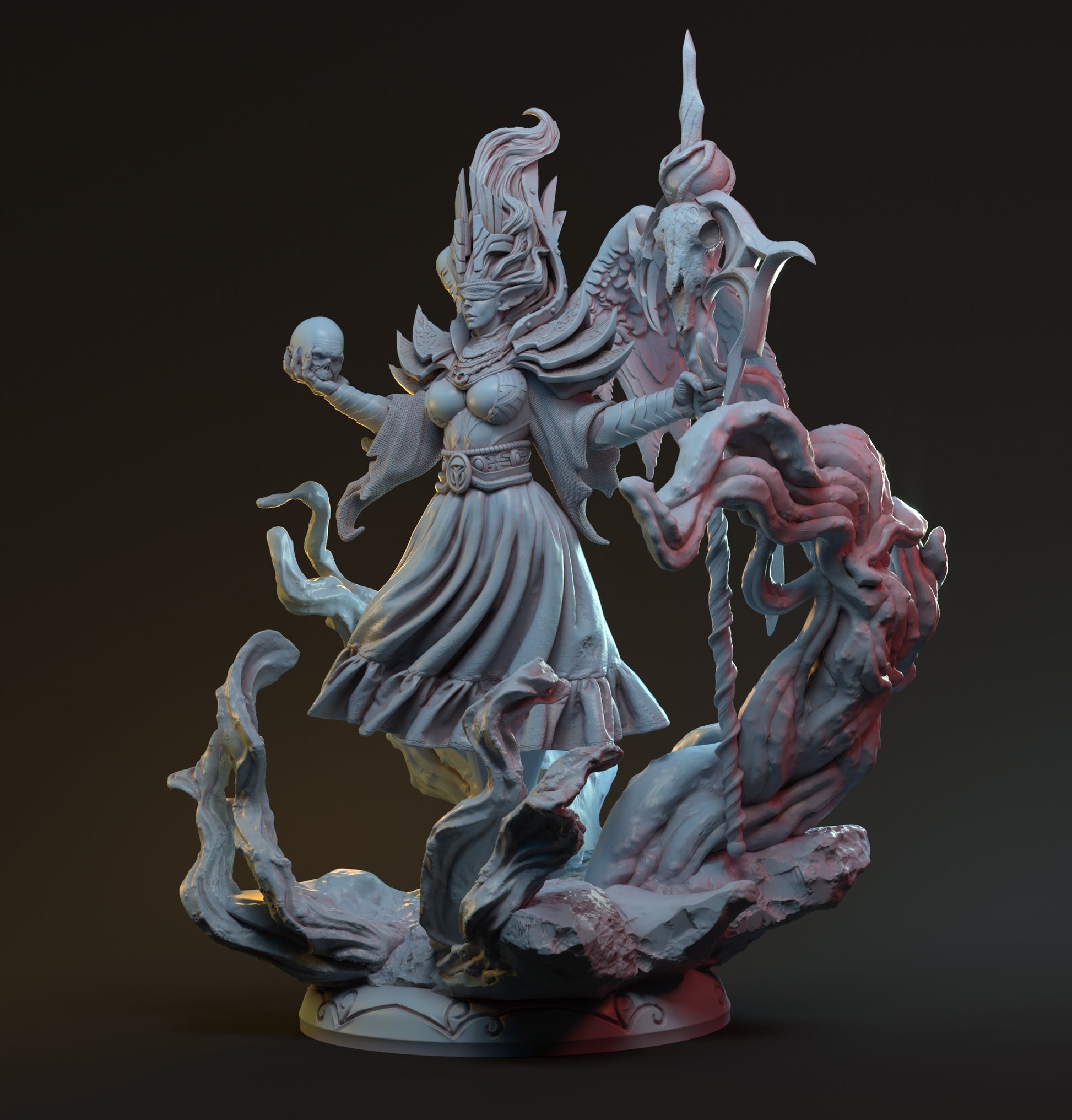 Selestia, Celestial Elf Sorceress Goddess Mage | Display Statue | Hardwitch Games