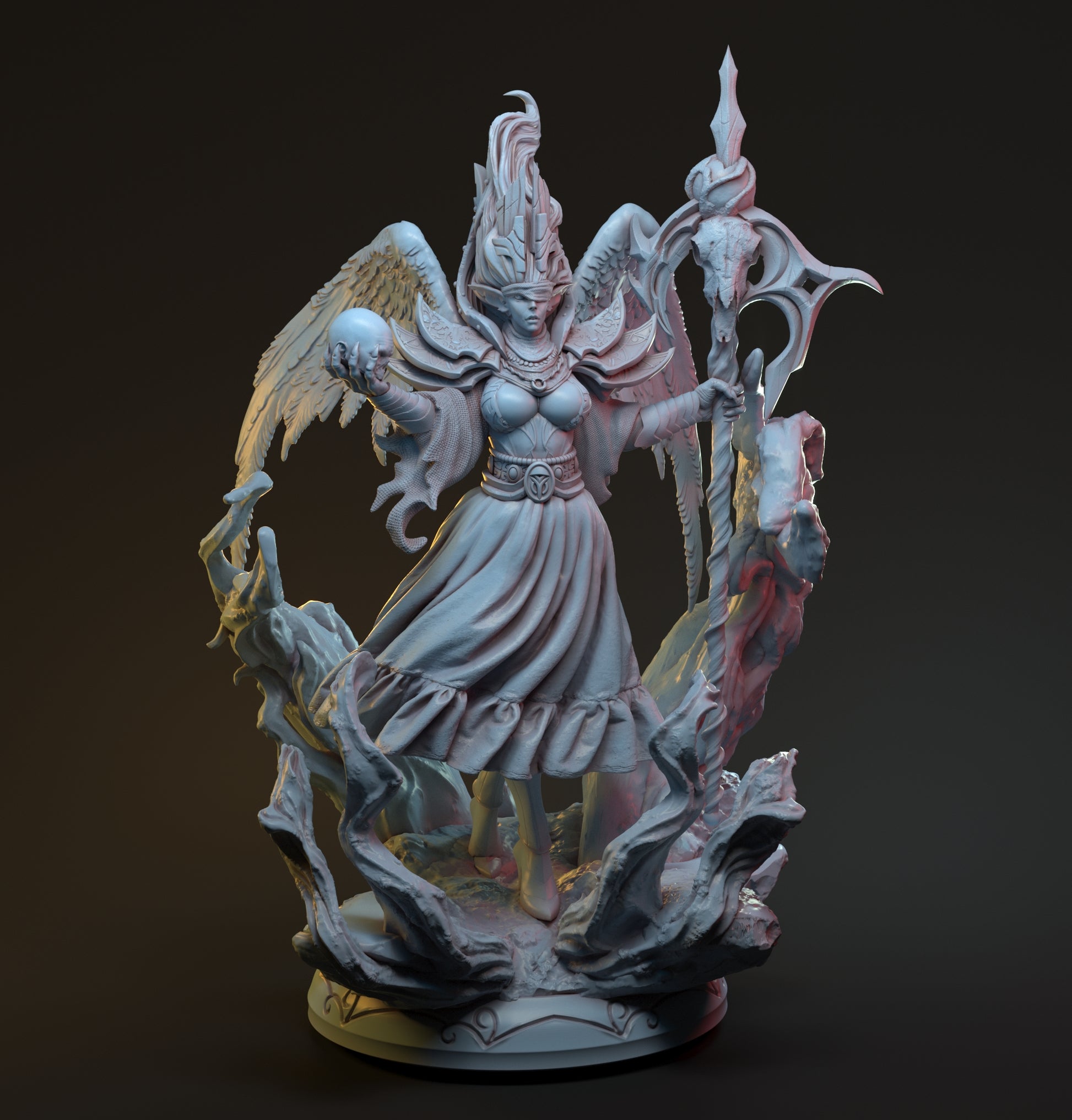 Selestia, Celestial Elf Sorceress Goddess Mage | Display Statue | Hardwitch Games