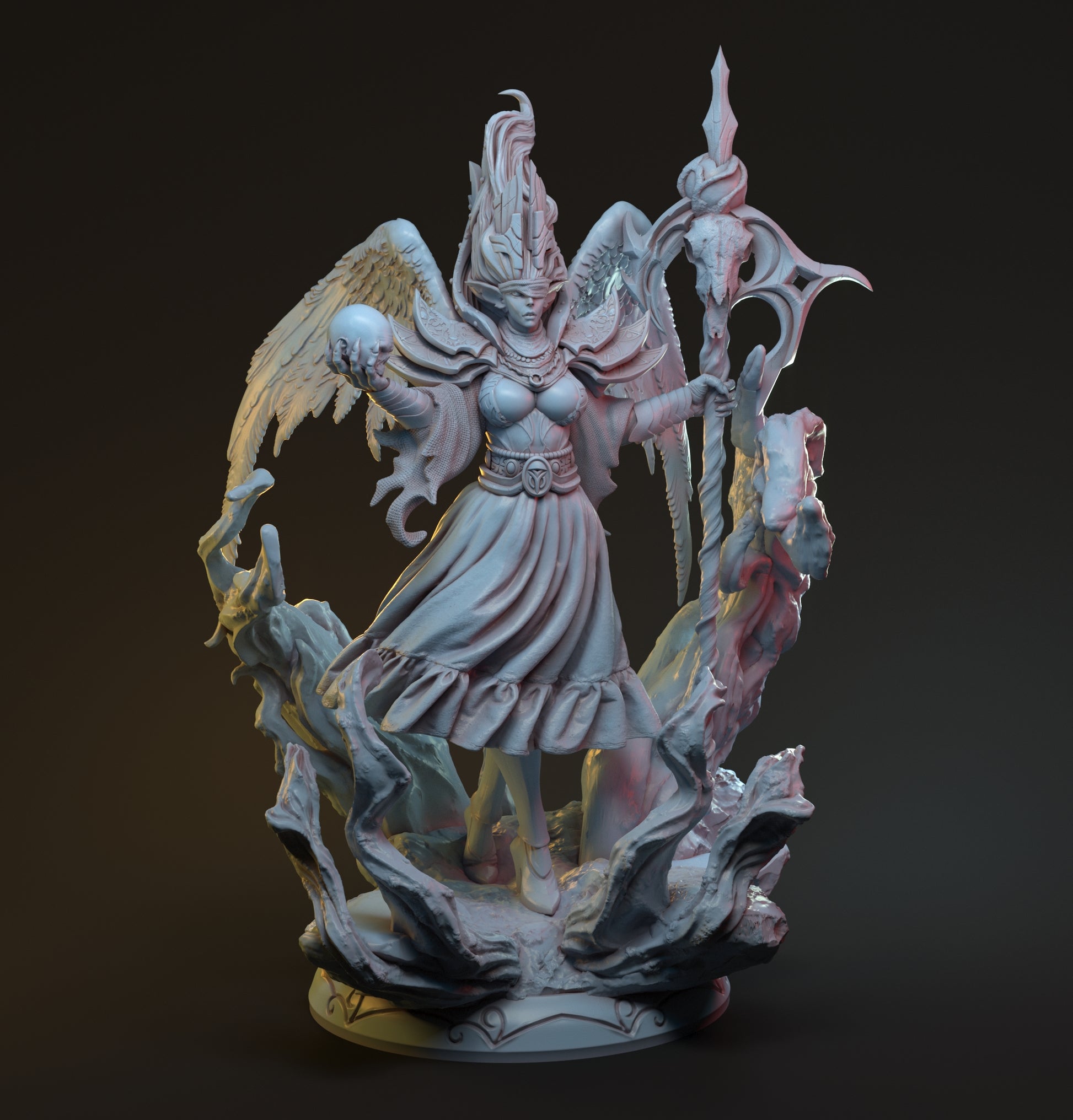 Selestia, Celestial Elf Sorceress Goddess Mage | Display Statue | Hardwitch Games