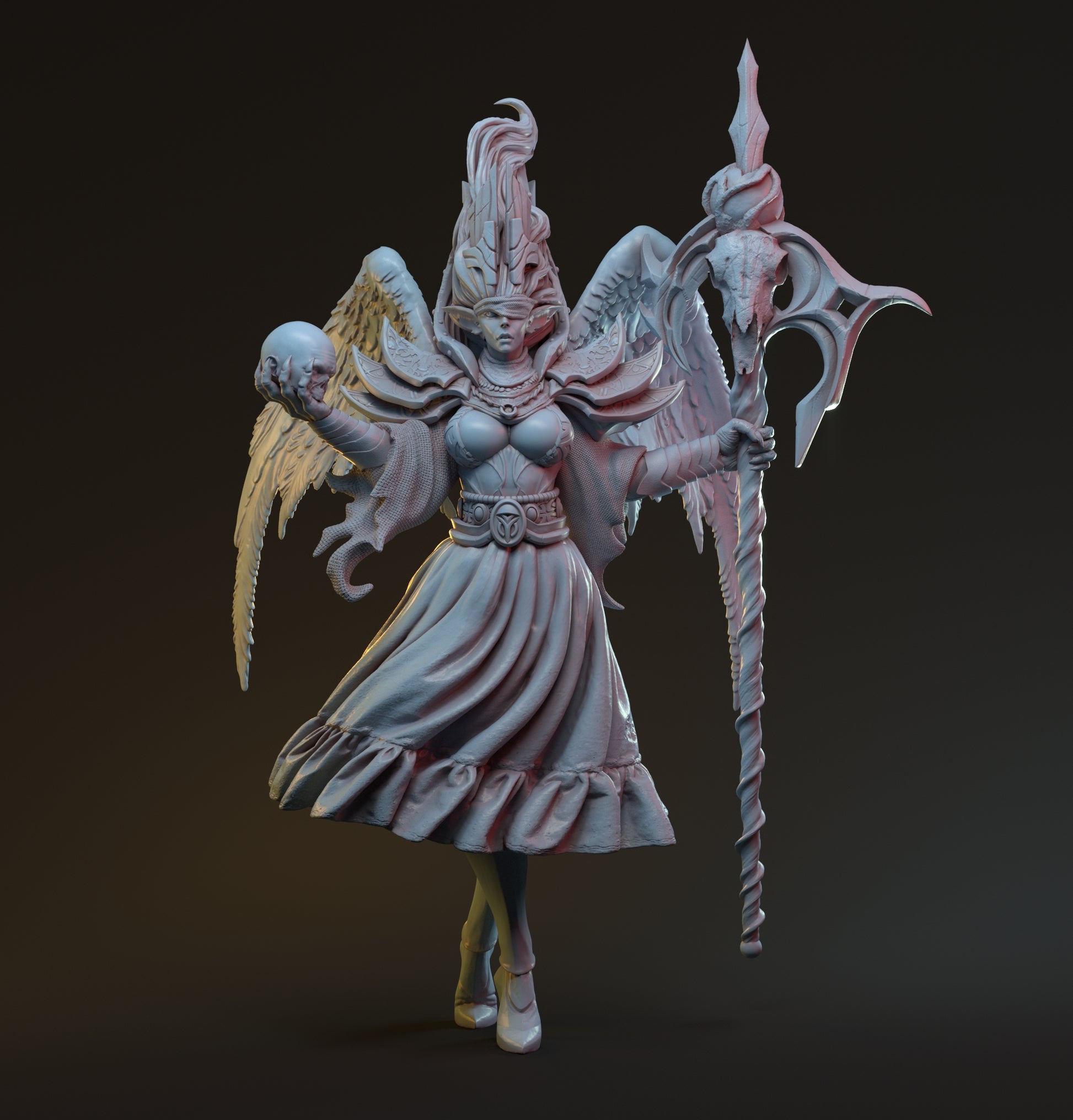 Selestia, Celestial Elf Sorceress Goddess Mage | Display Statue | Hardwitch Games