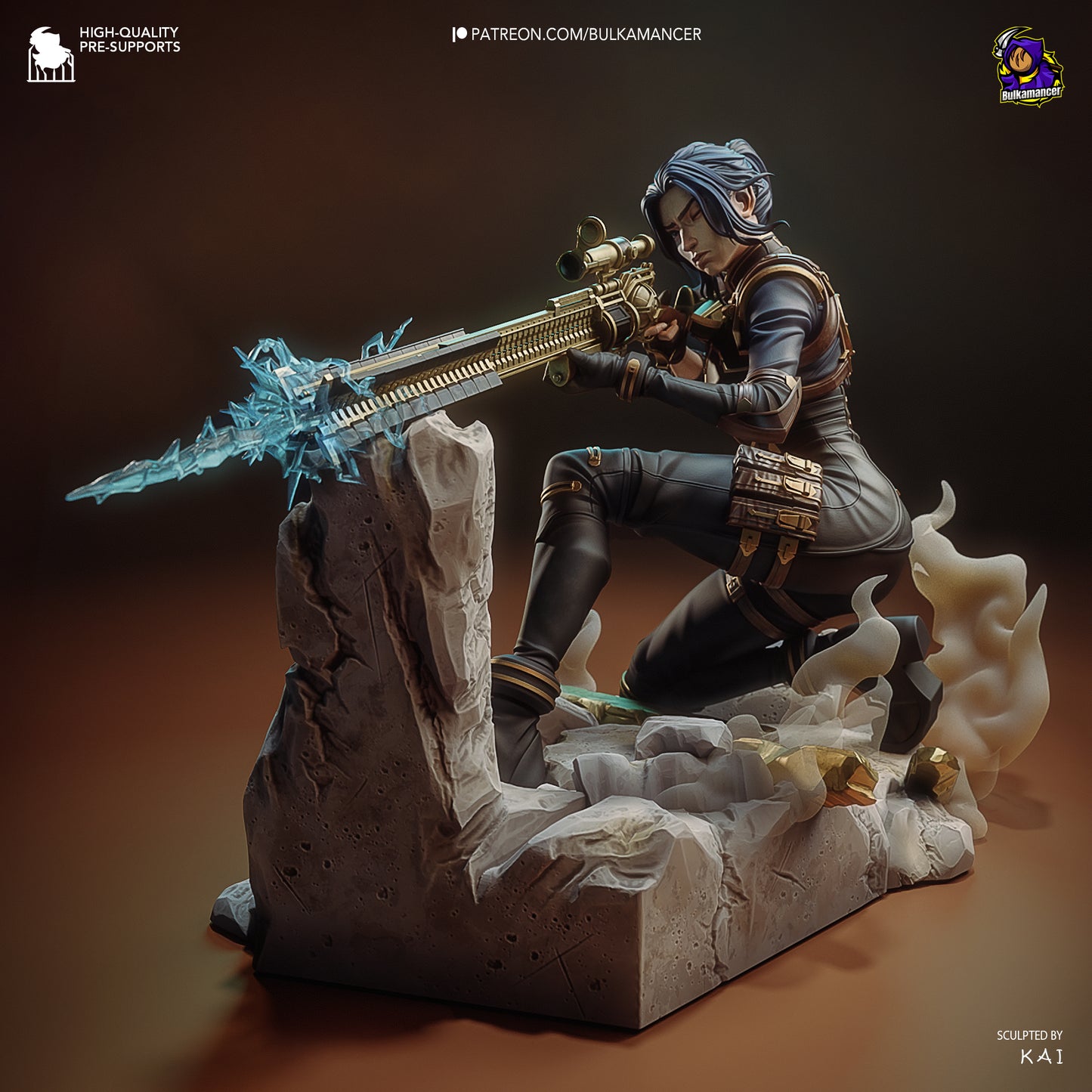 Sharp Eyed Enforcer | Resin Garage Kit Figure Game Fan Art | Bulkamancer Sculpts
