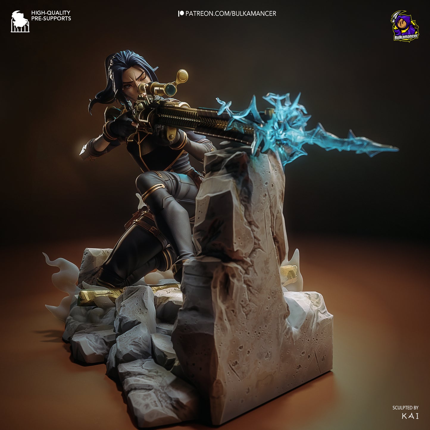Sharp Eyed Enforcer | Resin Garage Kit Figure Game Fan Art | Bulkamancer Sculpts