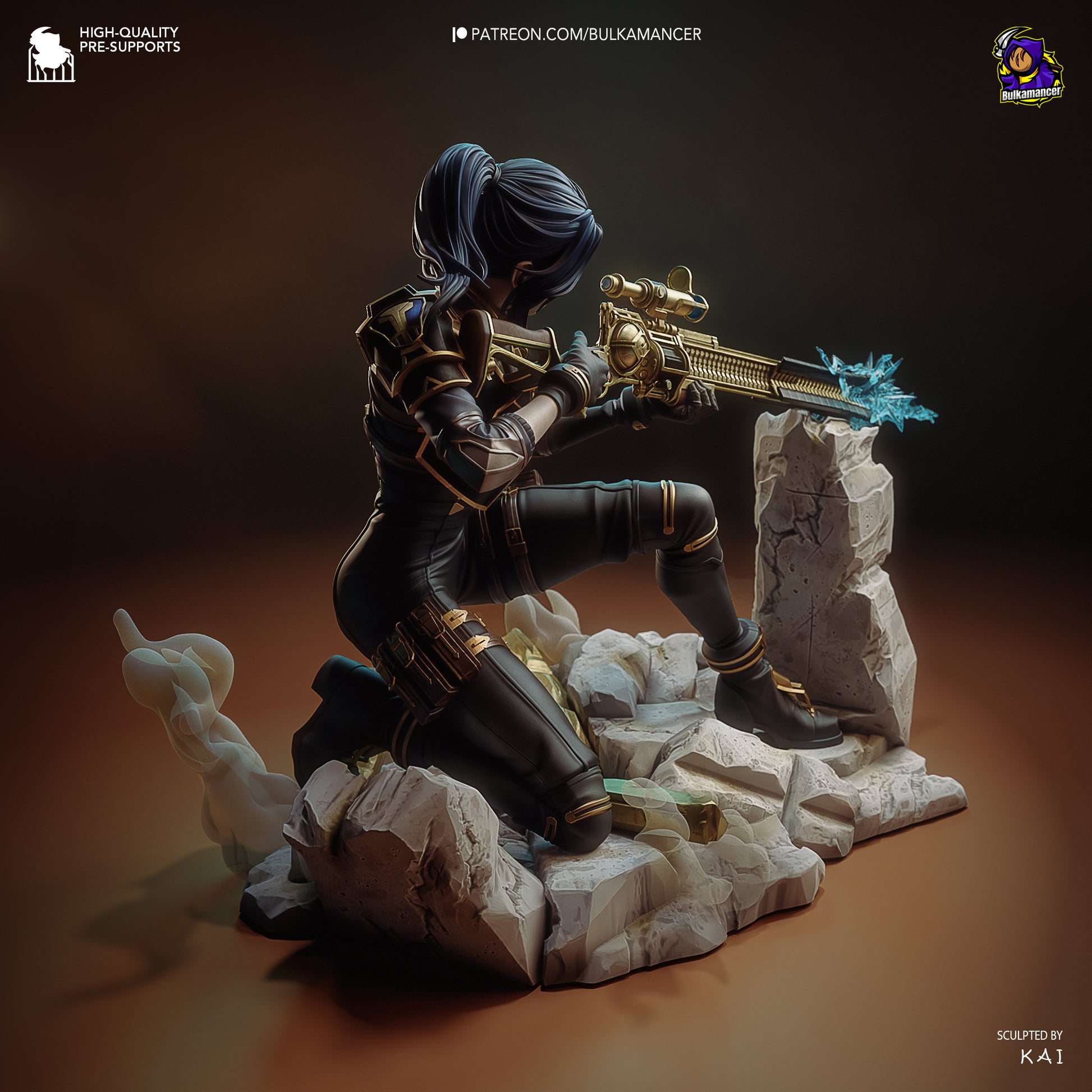 Sharp Eyed Enforcer | Resin Garage Kit Figure Game Fan Art | Bulkamancer Sculpts