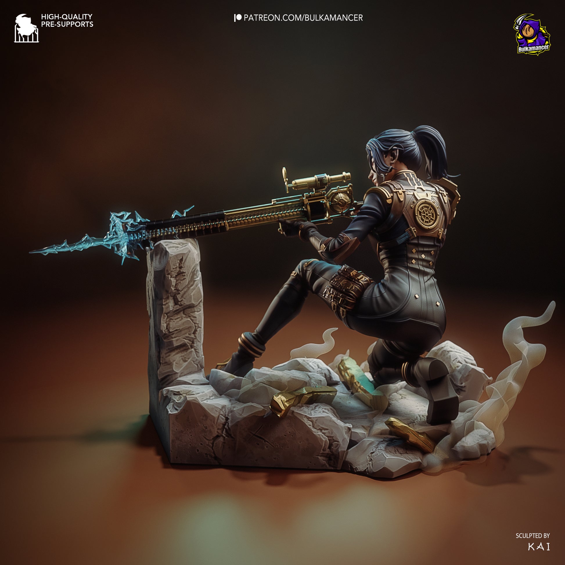 Sharp Eyed Enforcer | Resin Garage Kit Figure Game Fan Art | Bulkamancer Sculpts