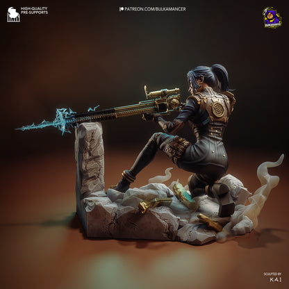Sharp Eyed Enforcer | Resin Garage Kit Figure Game Fan Art | Bulkamancer Sculpts