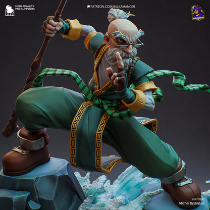 Short-Tempered Wizard | Resin Garage Kit Figure Game Fan Art | Bulkamancer Sculpts