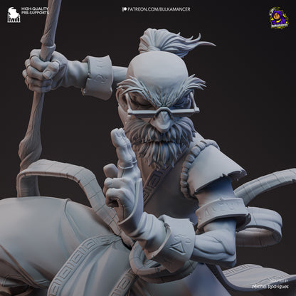 Short-Tempered Wizard | Resin Garage Kit Figure Game Fan Art | Bulkamancer Sculpts