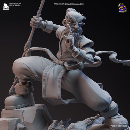 Short-Tempered Wizard | Resin Garage Kit Figure Game Fan Art | Bulkamancer Sculpts