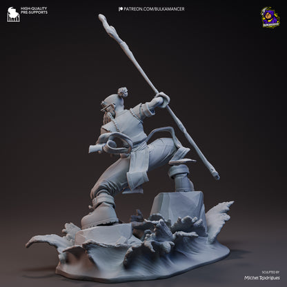 Short-Tempered Wizard | Resin Garage Kit Figure Game Fan Art | Bulkamancer Sculpts