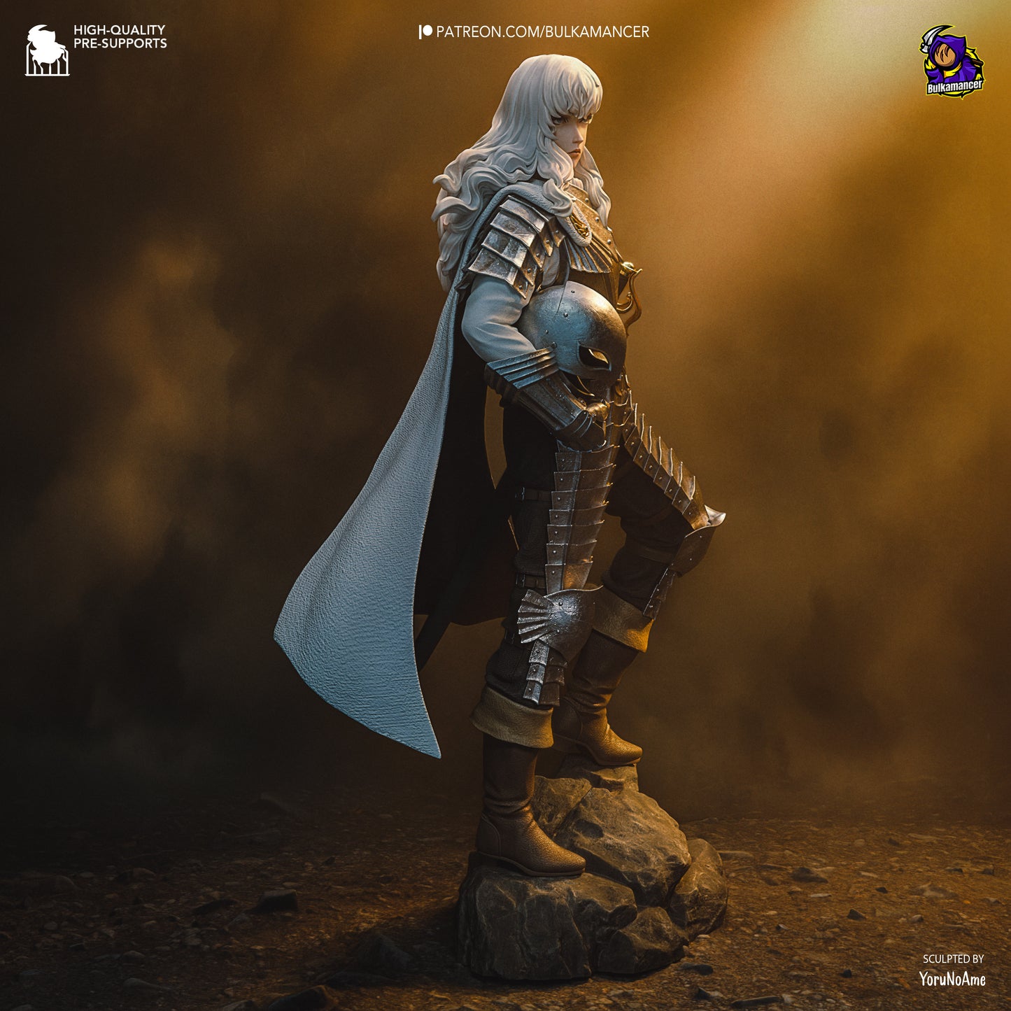 Silver Falcon | Resin Garage Kit Figure Game Fan Art | Bulkamancer Sculpts