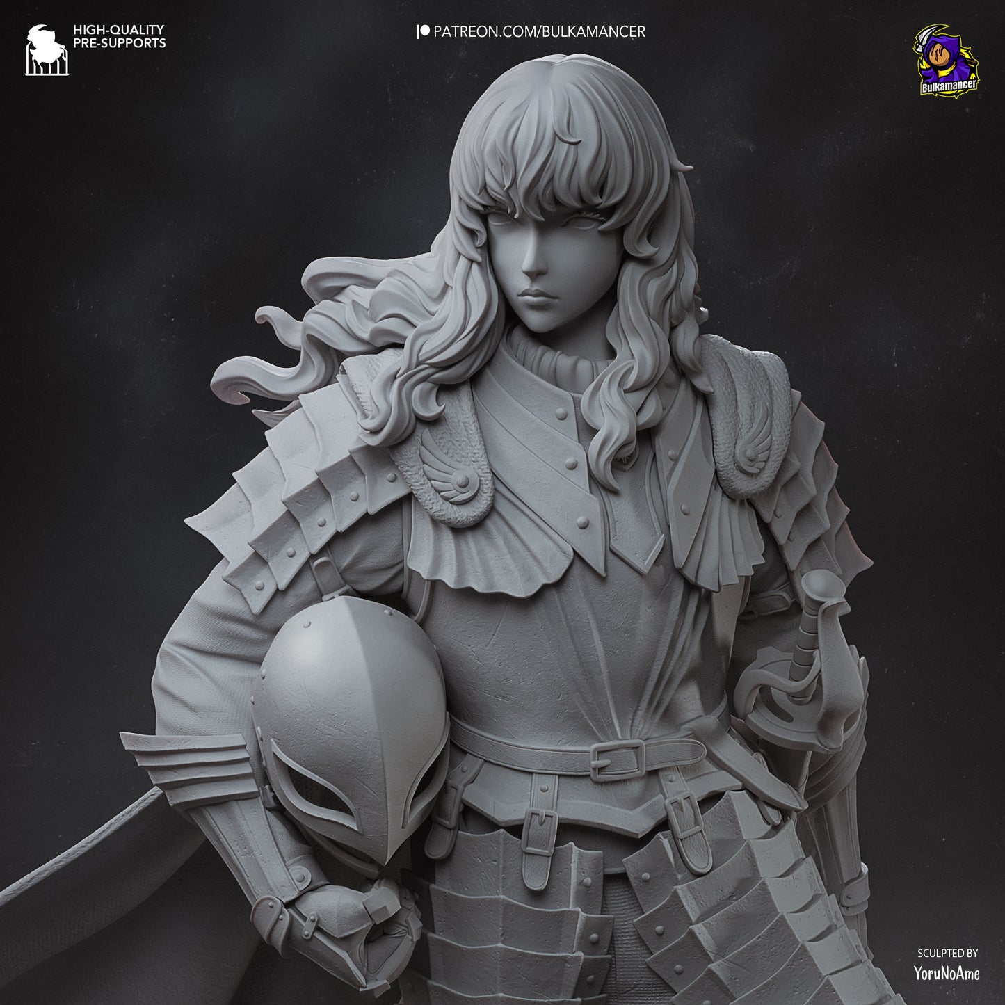 Silver Falcon | Resin Garage Kit Figure Game Fan Art | Bulkamancer Sculpts
