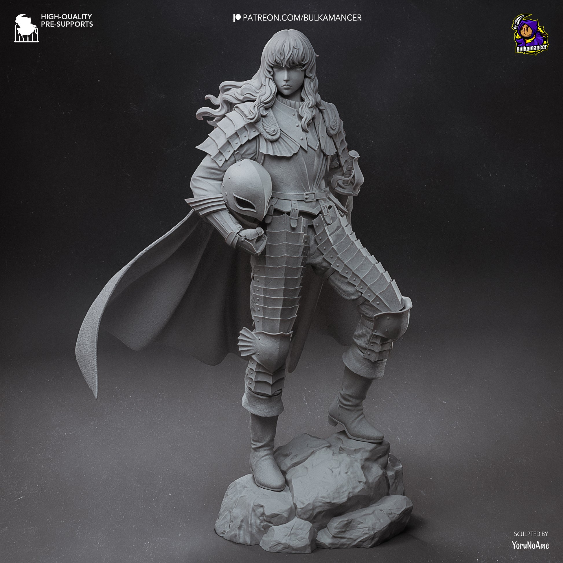 Silver Falcon | Resin Garage Kit Figure Game Fan Art | Bulkamancer Sculpts