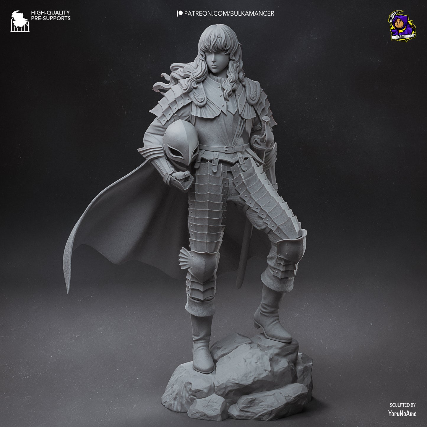 Silver Falcon | Resin Garage Kit Figure Game Fan Art | Bulkamancer Sculpts