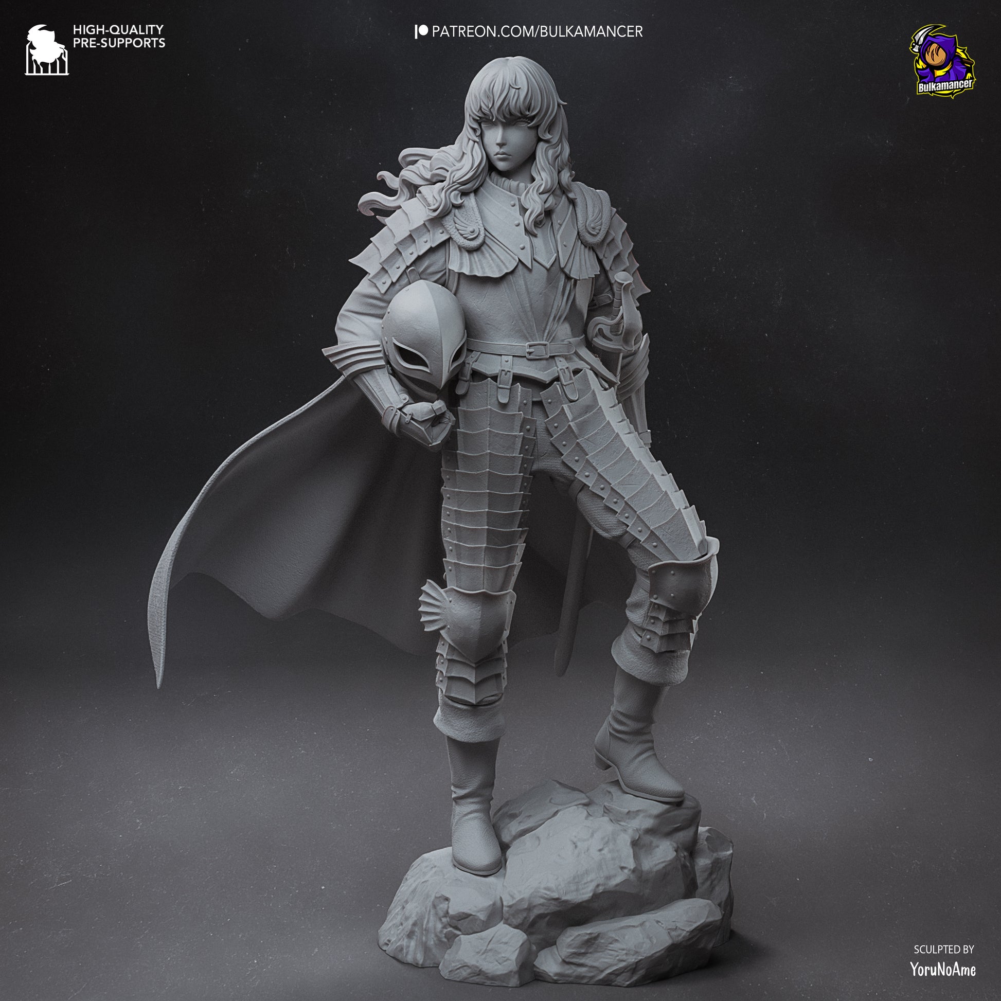 Silver Falcon | Resin Garage Kit Figure Game Fan Art | Bulkamancer Sculpts